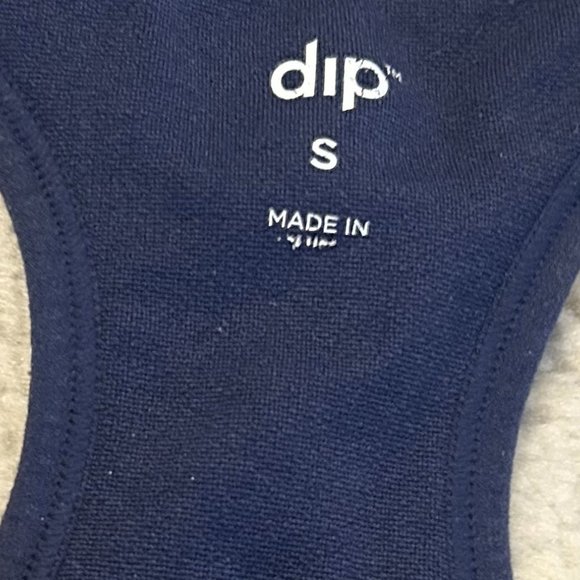 Dip Navy Blue Sports Bra with Removeable Pads Small - Picture 2 of 3